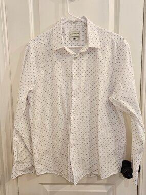 Lucky Brand Slim Fit Button Down Shirt Stretch Workwear Women's L